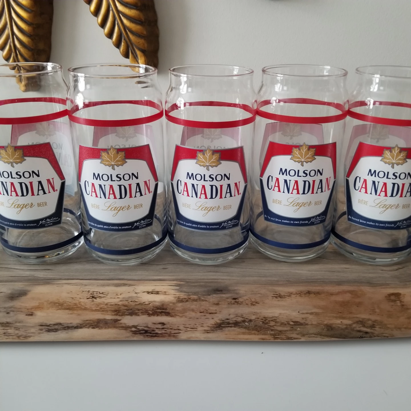 Set of Vintage Molson Canadian Pint Gasses - photo 4