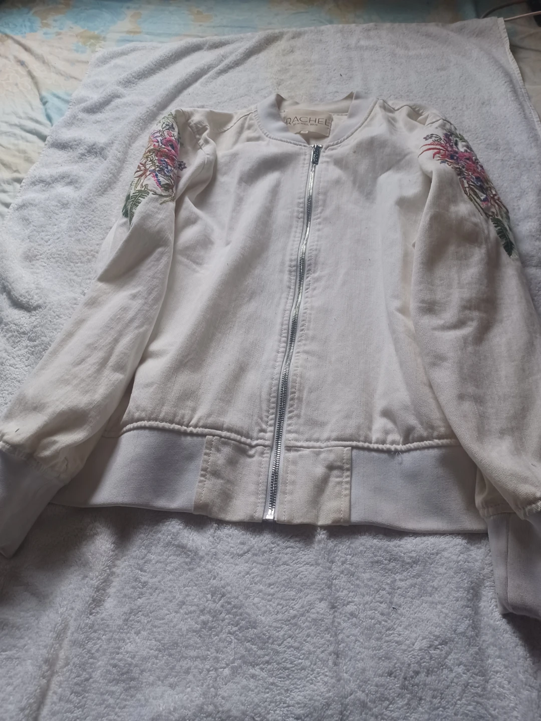 Rachel Rachel Roy Embroidered Bomber Jacket 2X