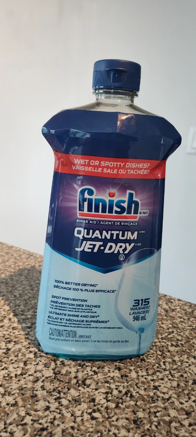 Finish Quantum Jet-Dry Rinse Aid 946 mL - 90% Left