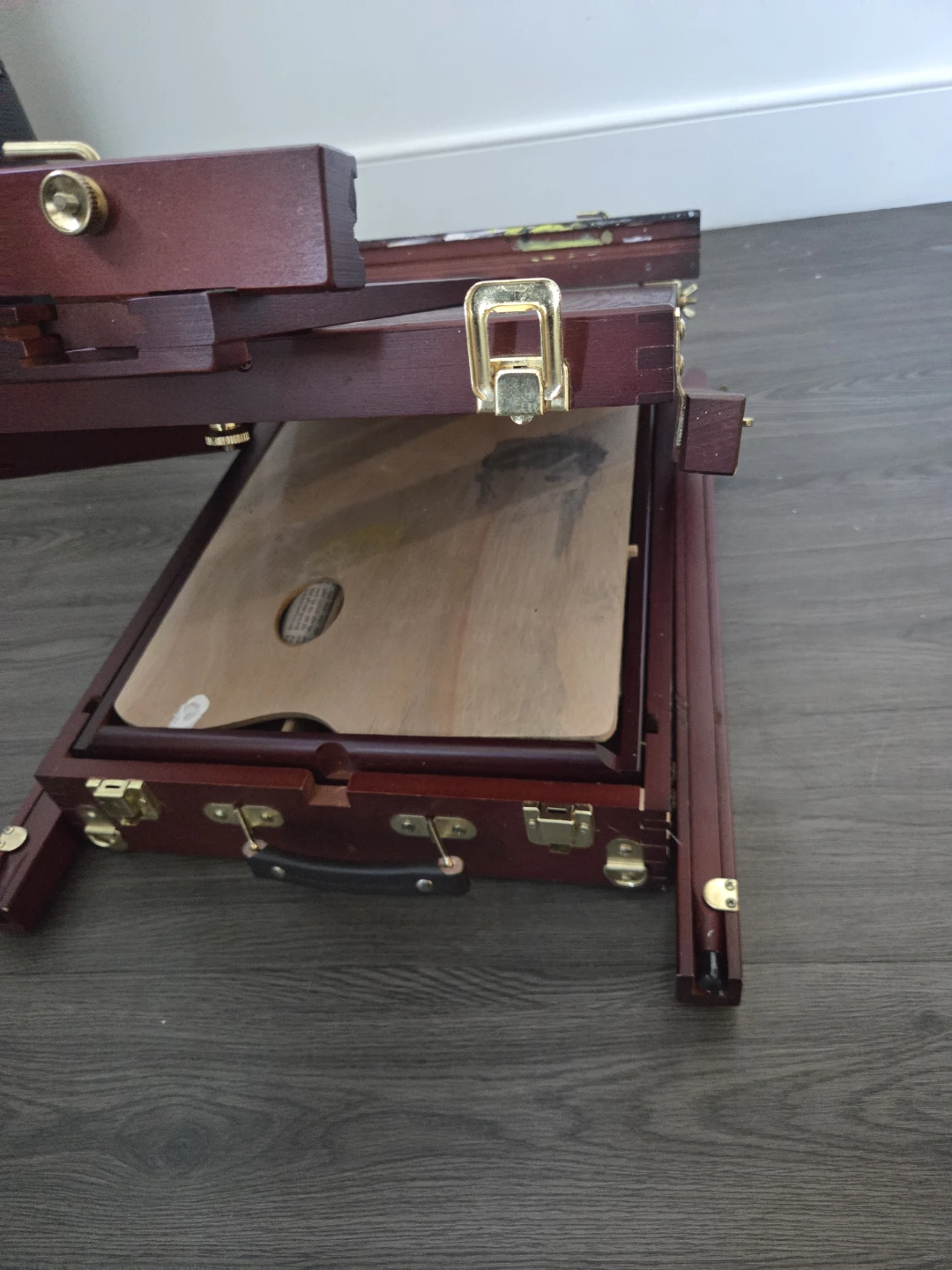 Wooden Art Easel with Palette - photo 2