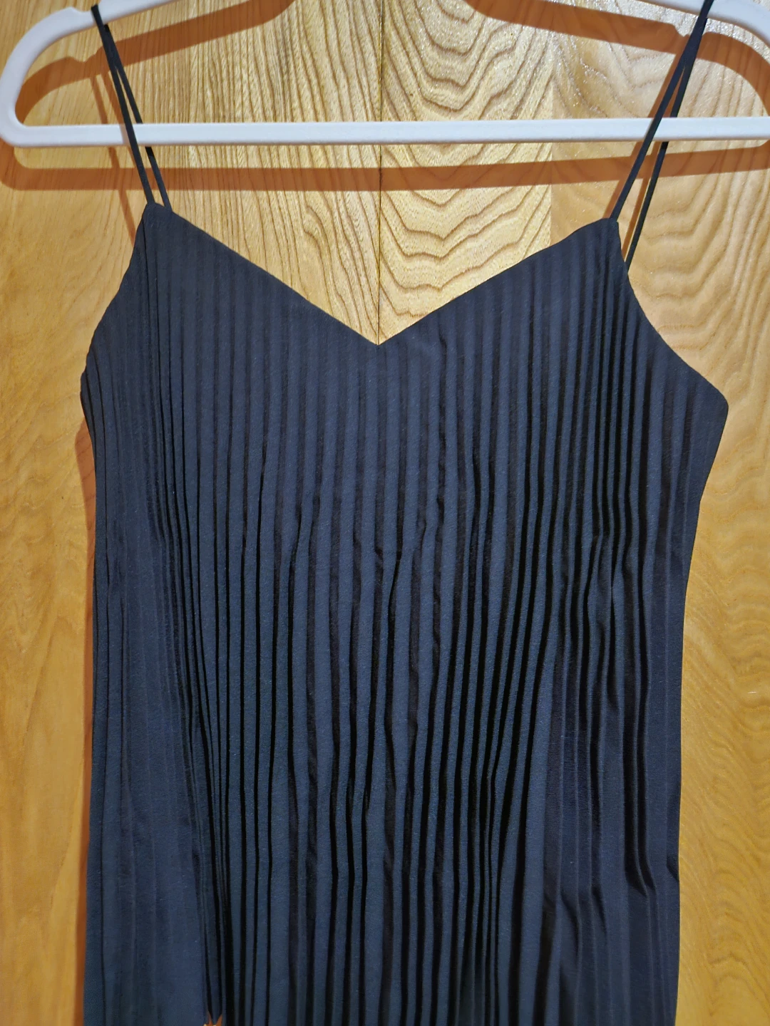 Club Monaco Black Pleated Camisole XS/TP