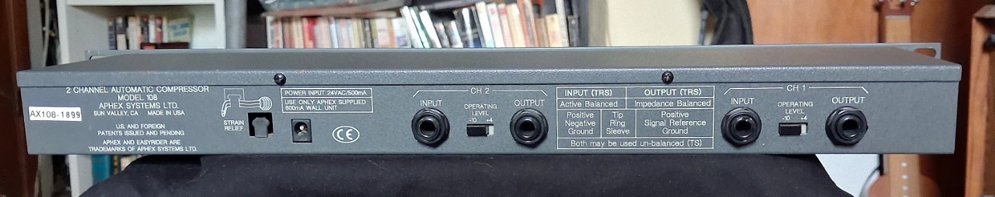 Aphex 108 Easyrider 2-Channel Automatic Audio Compressor - photo 2