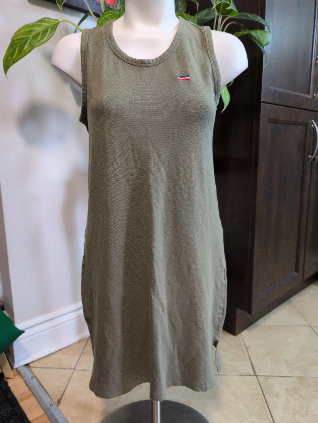 Green Sleeveless Dress - Size S