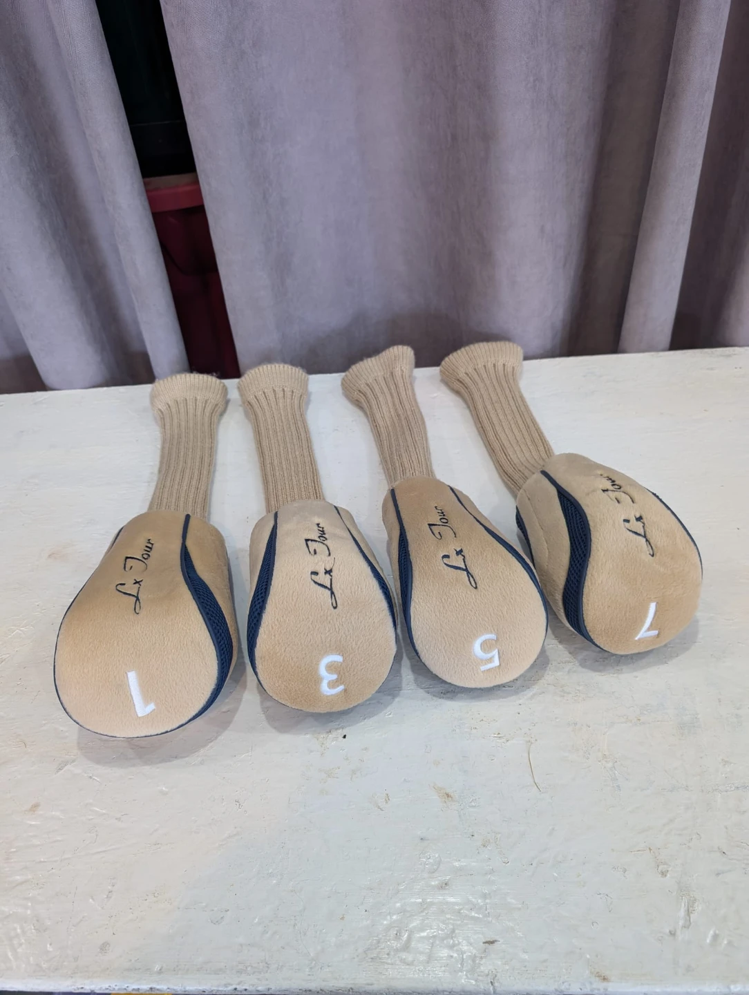 Set of 4 Lx Tour Golf Club Headcovers 1,3,5,7