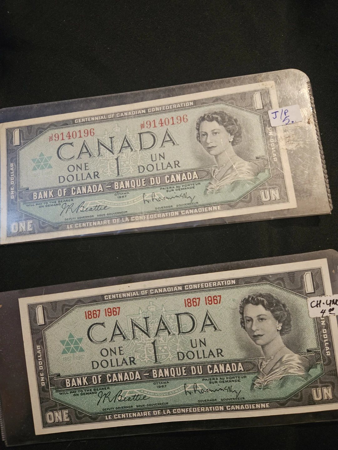 Canada 1 Dollar Banknotes - Centennial of Confederation 1967