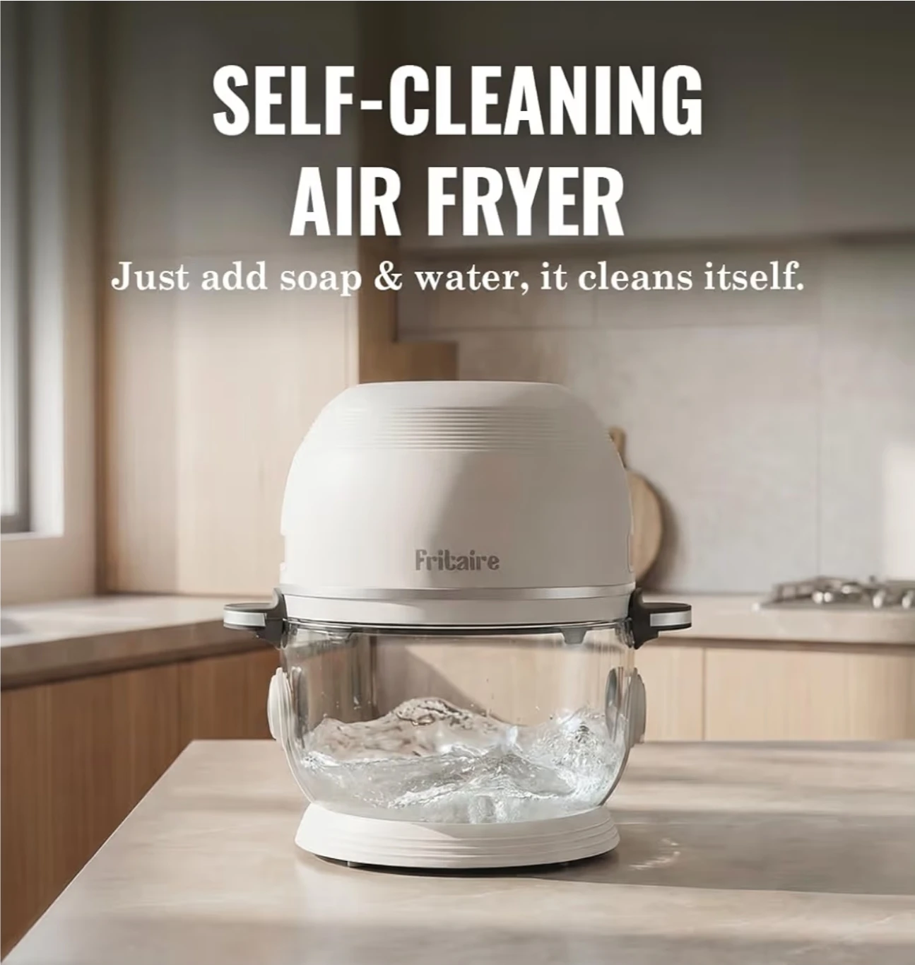 Glass Air Fryer 5 Quart Rotisserie Tumbling Basket 6339 - photo 4