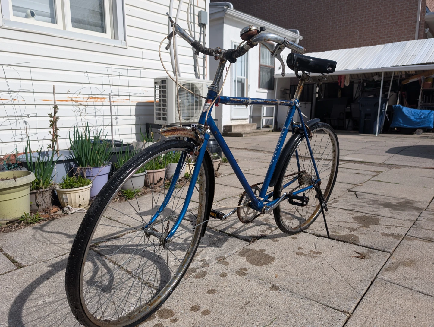 Project bike - Blue Vintage Road Bicycle