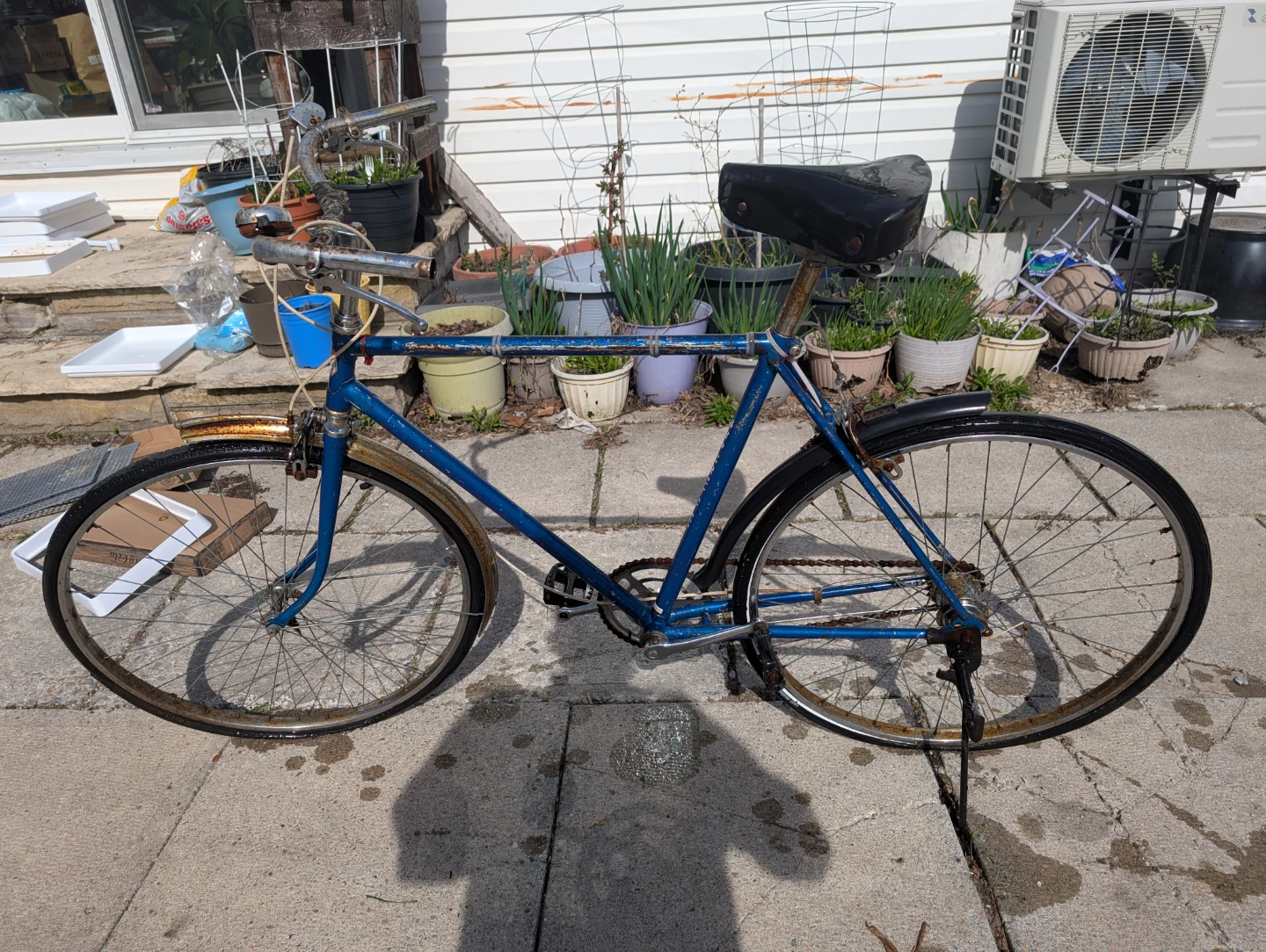 Project bike - Blue Vintage Road Bicycle - photo 4