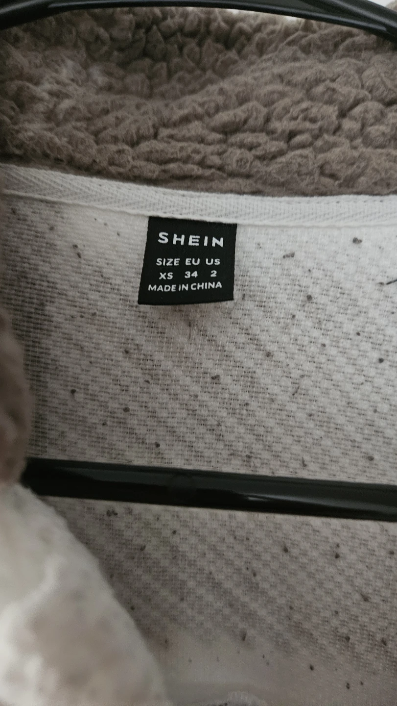 SHEIN Buffalo Check Sherpa Shacket XS - photo 2