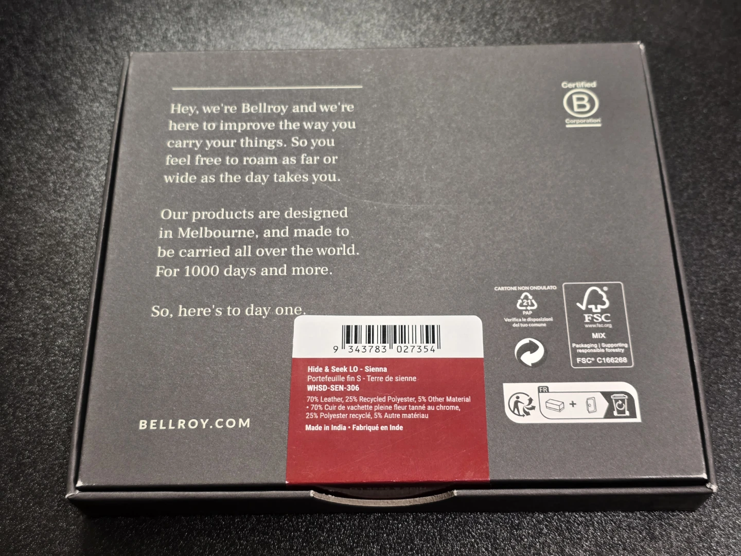 Bellroy Hide & Seek Men's Wallet (Sienna) - photo 2
