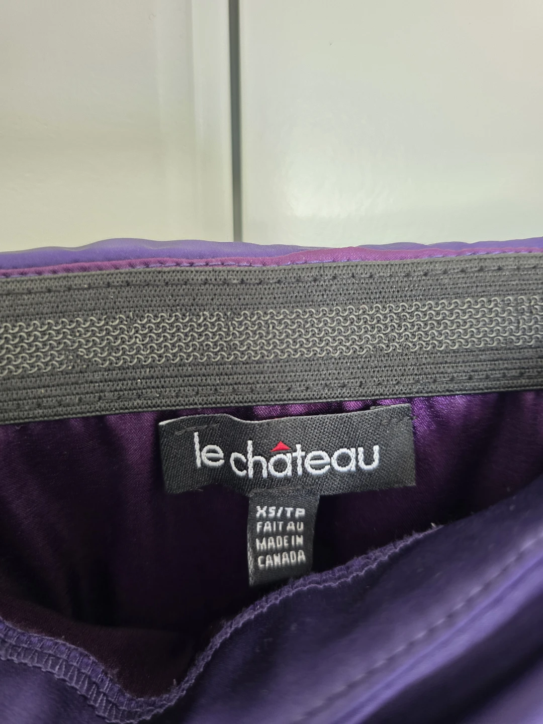 Le Chateau Purple Satin Dress XS/TP - photo 2