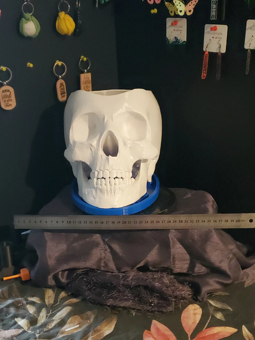 White Skull Planter Pot