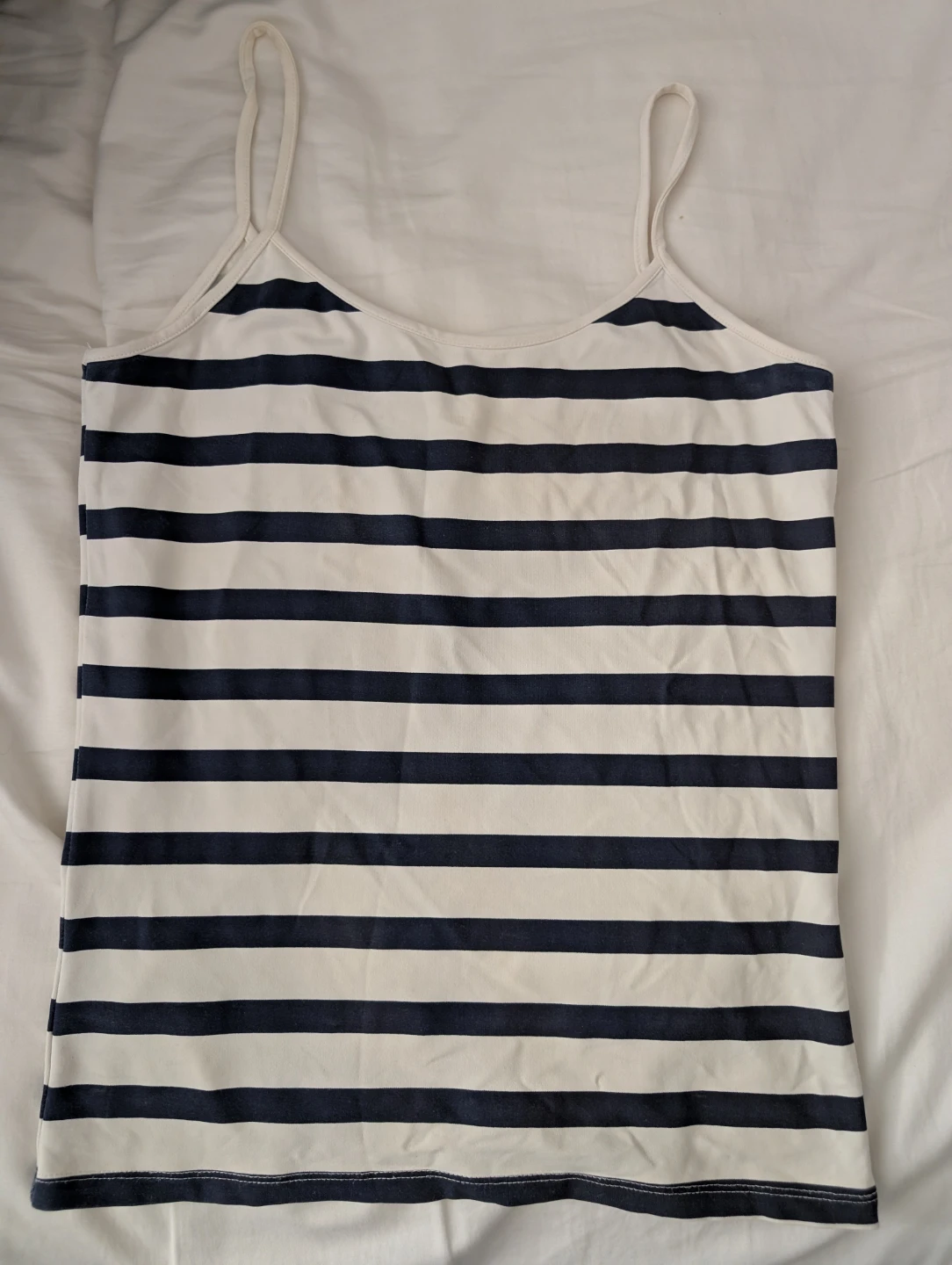 Striped Camisole Cute Tank Top Crop Top Sexy 15" ptp