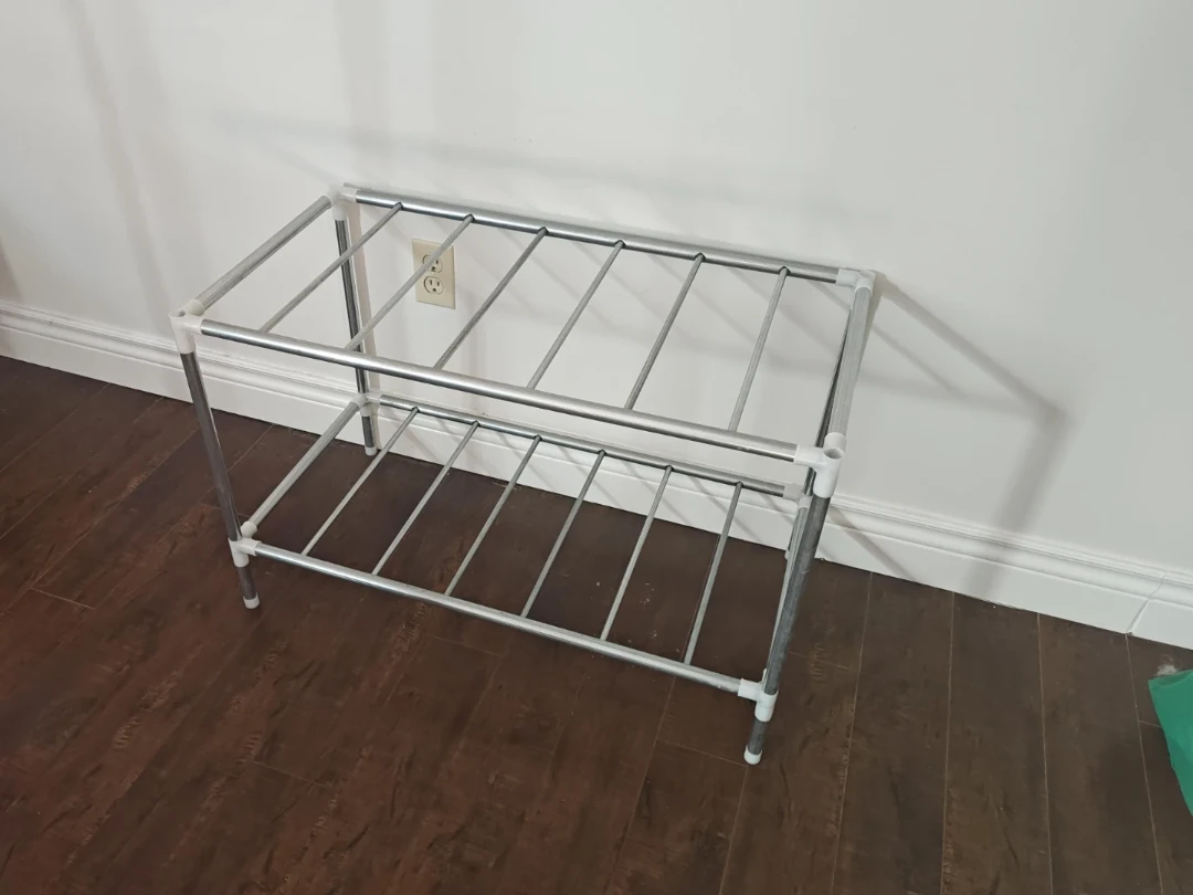 2-Tier Metal Shoe Rack