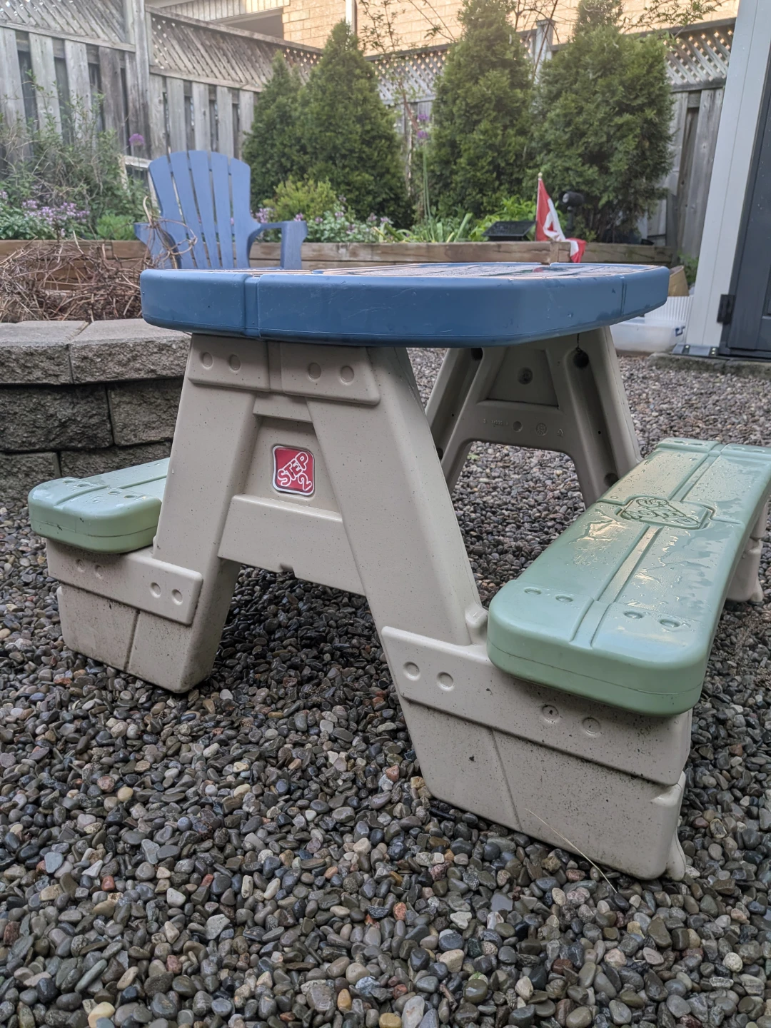 Step2 Kids Picnic Table with Attached Benches