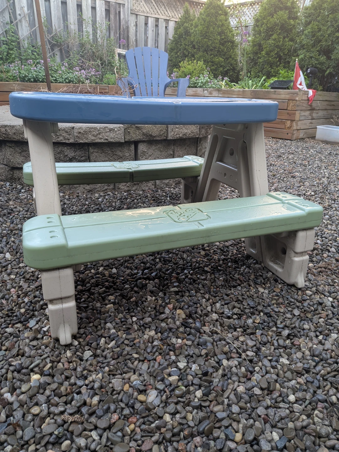 Step2 Kids Picnic Table with Attached Benches - photo 2