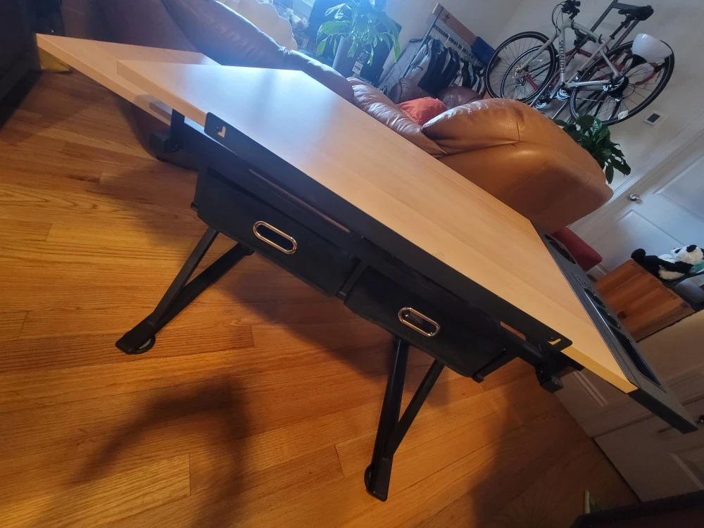 Adjustable Drafting Table with Storage - photo 3