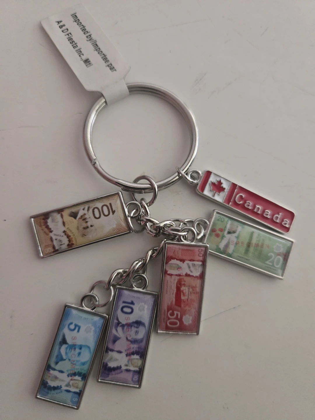 Canadian Money Keychain