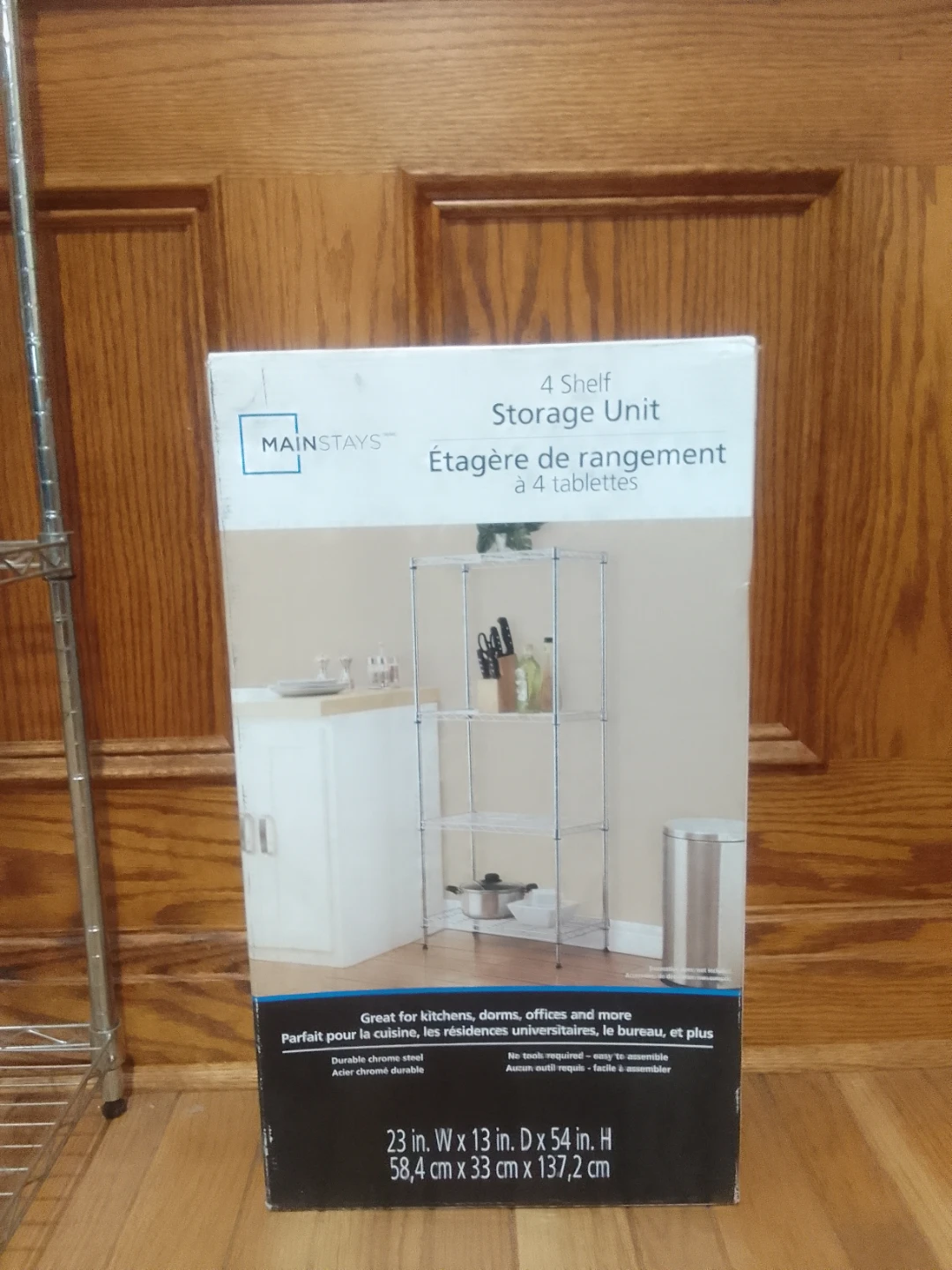 Mainstays 4 Shelf Storage Unit - photo 2
