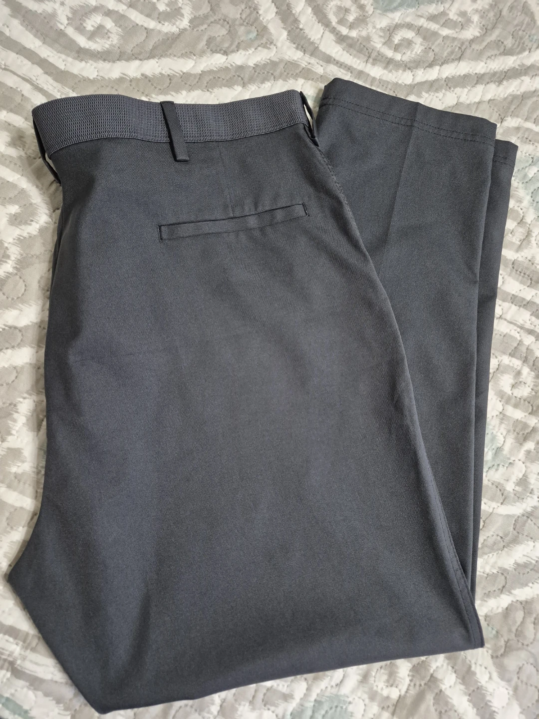 Men's Size XL Active Flex Haggar Charcol Grey Pant - photo 4