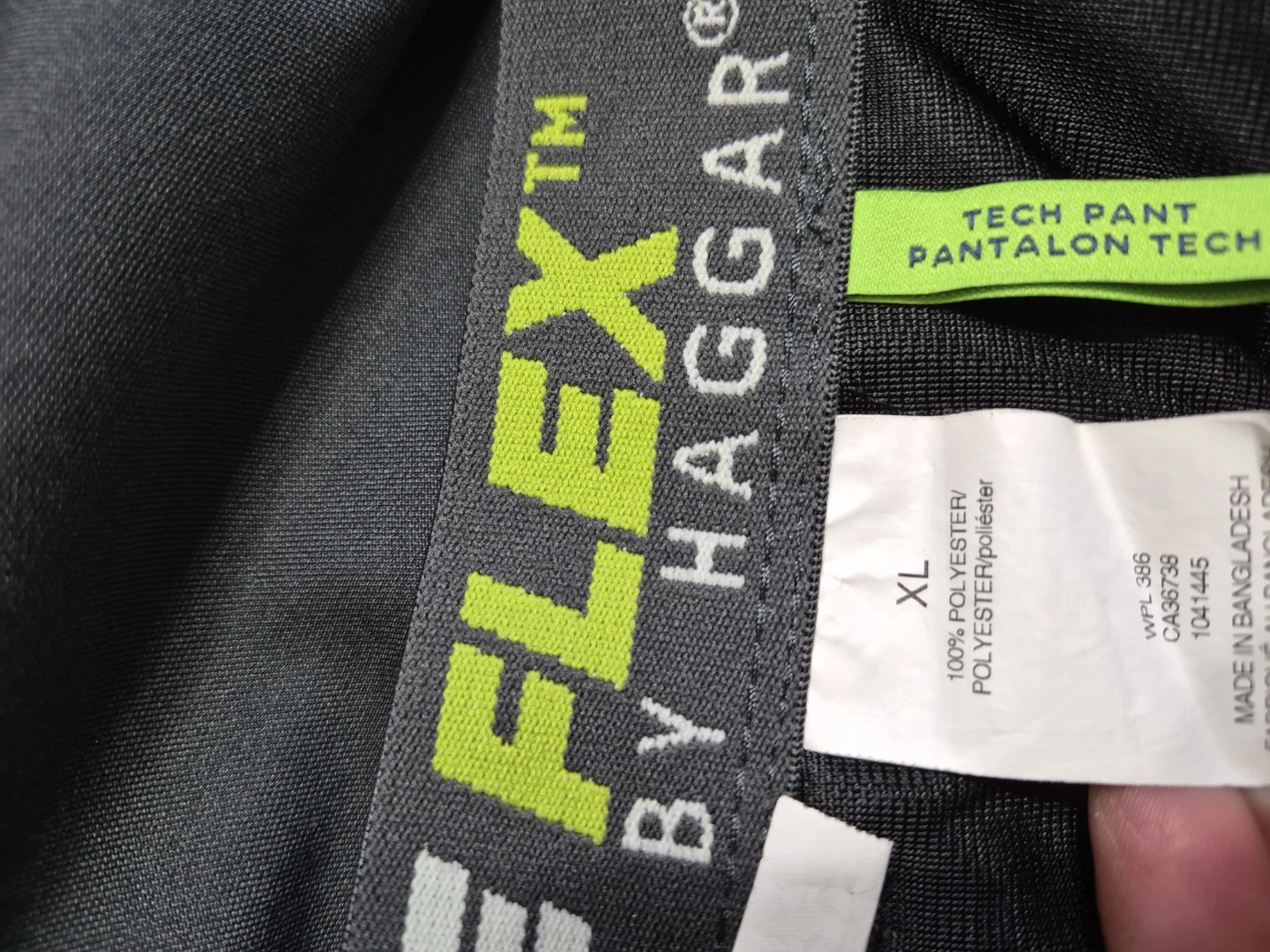Men's Size XL Active Flex Haggar Charcol Grey Pant - photo 5