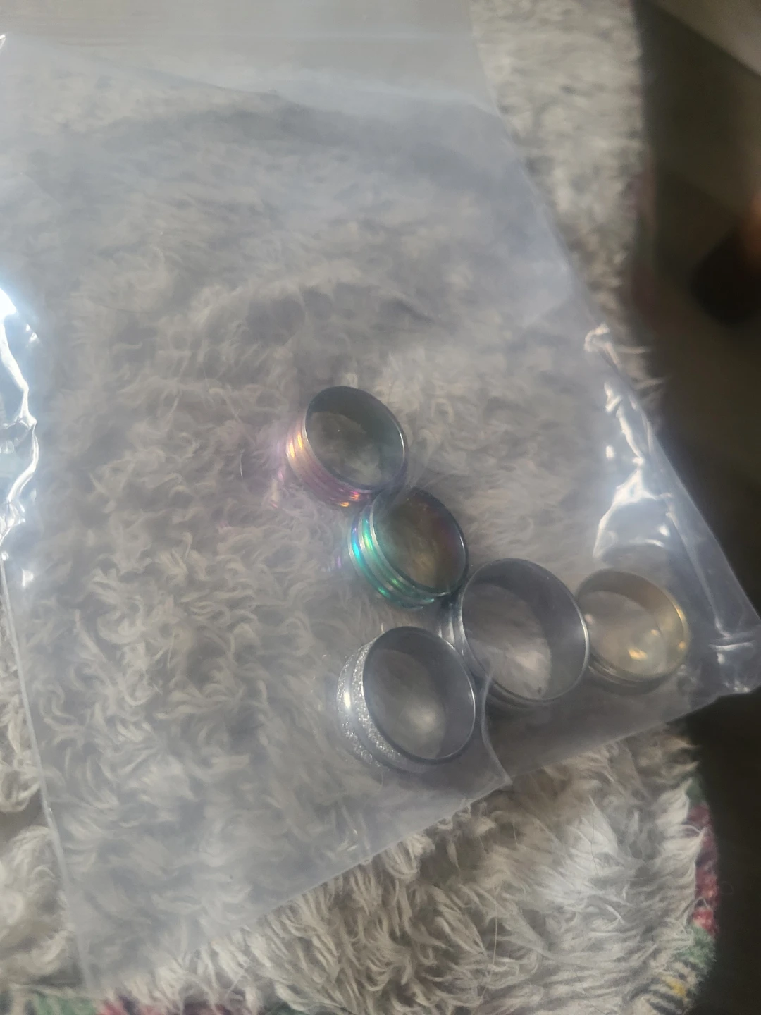 Set of 5 Spinner Rings