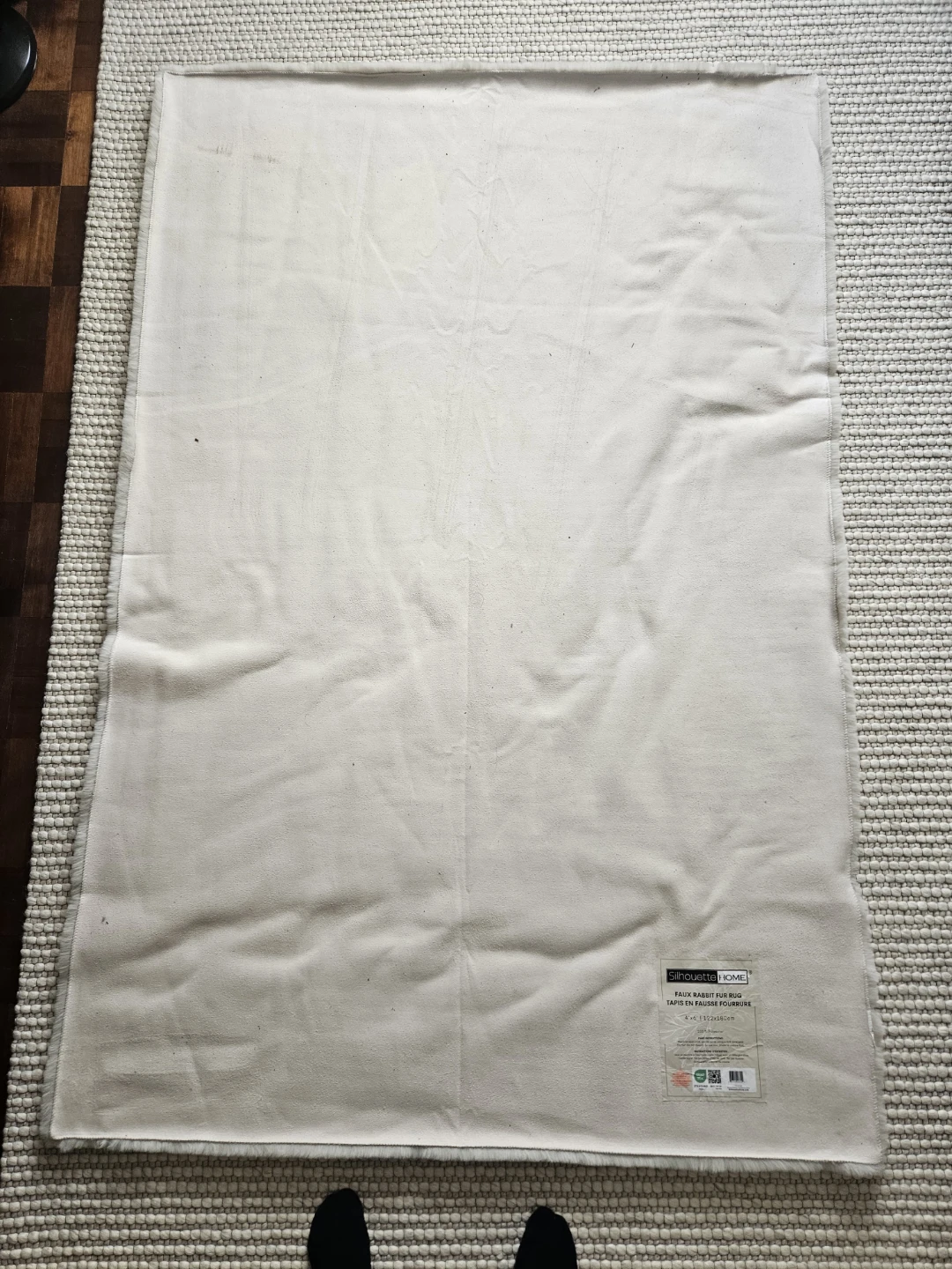 Silhouette Home Faux Rabbit Fur Rug 4'x6' - photo 3