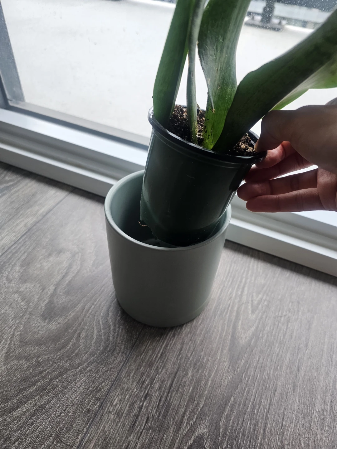 Grey Ceramic Planter Pot - photo 3