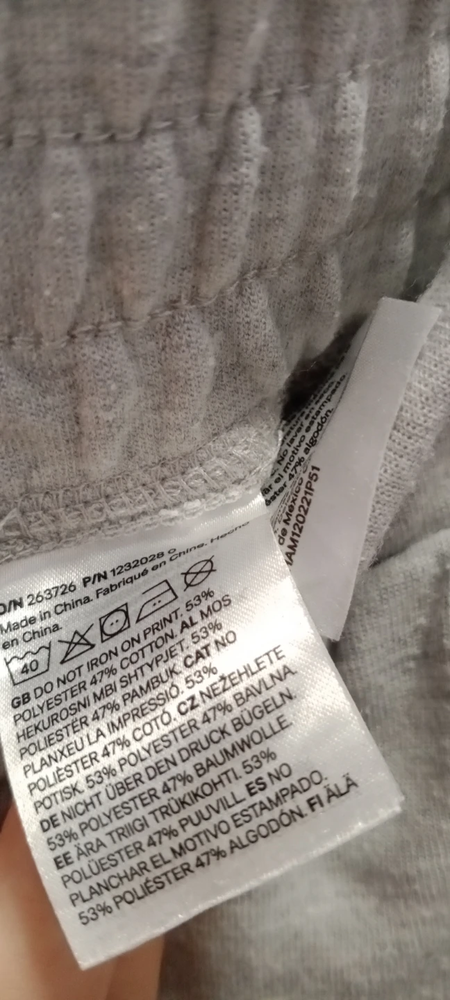 H&M Boys Light Grey Joggers - Size 12 - photo 3