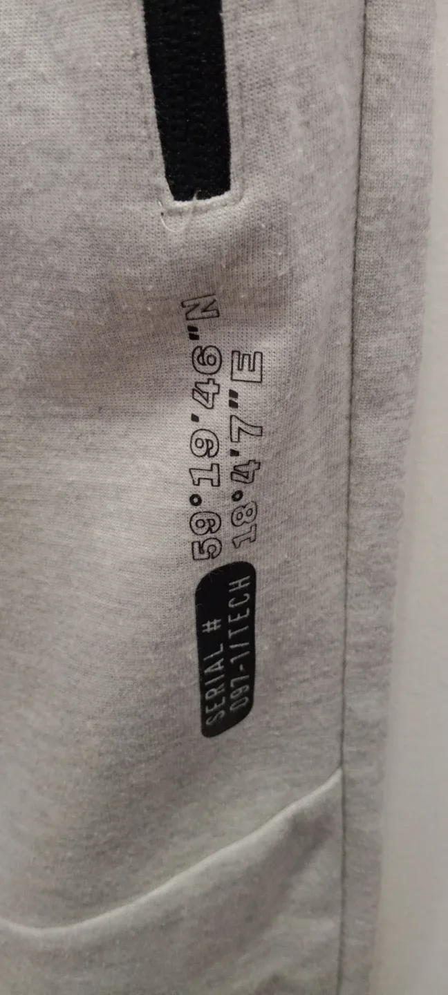 H&M Boys Light Grey Joggers - Size 12 - photo 4