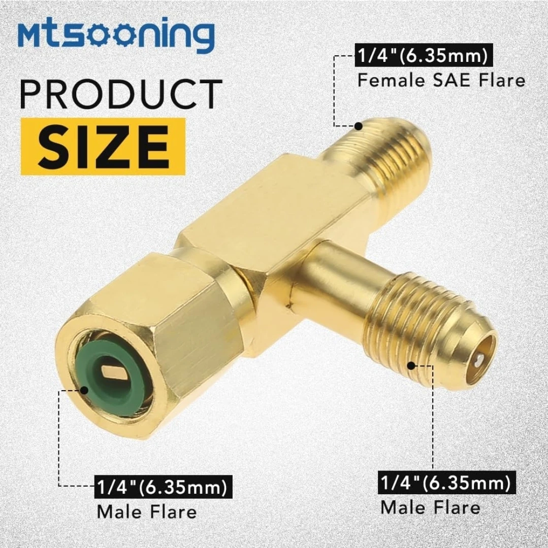 1/4" SAE Flare Quick Coupler Access Tee Adapter - photo 2