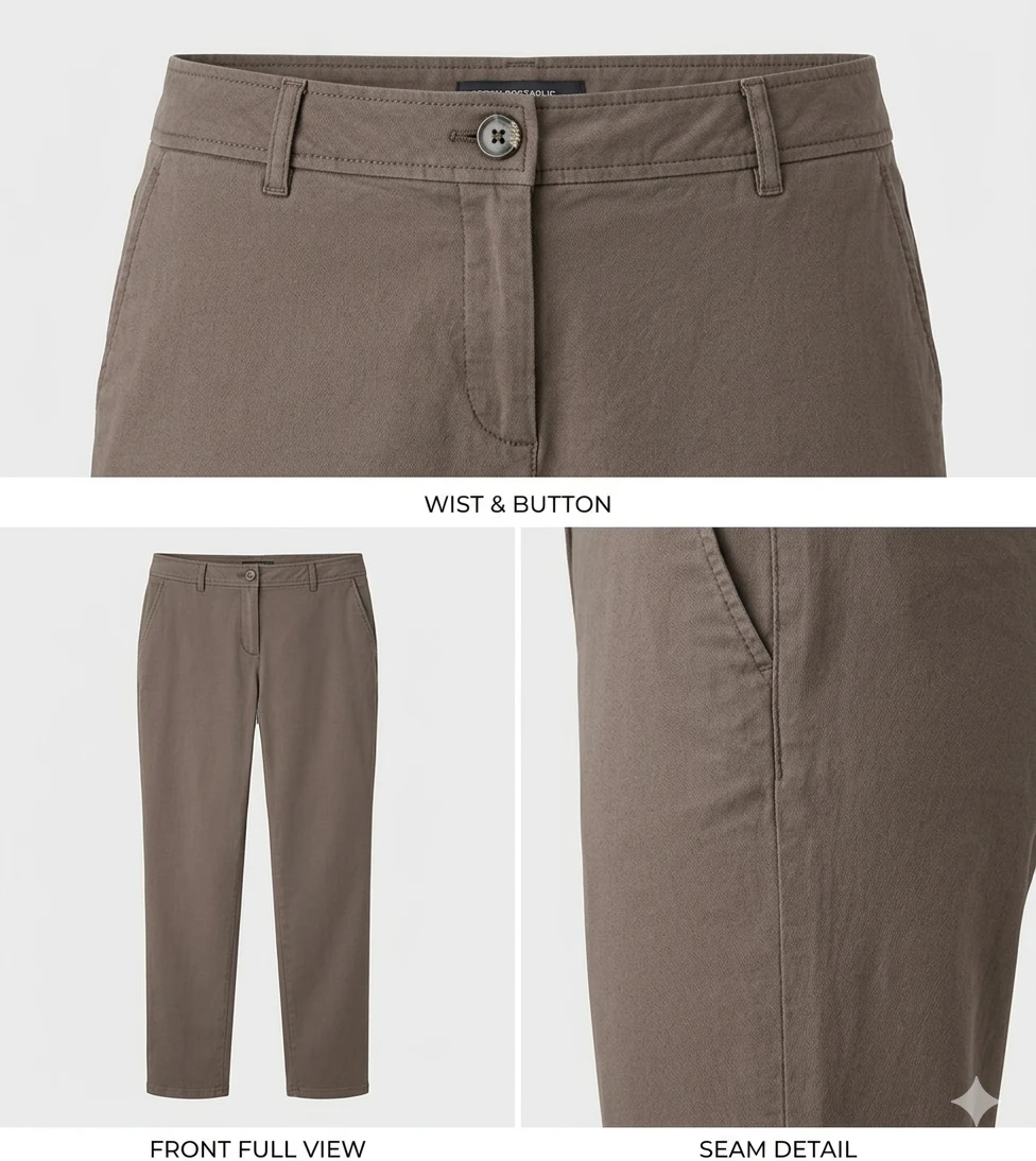 Optimum Nostalgic Woman Brown Pants Size 16X