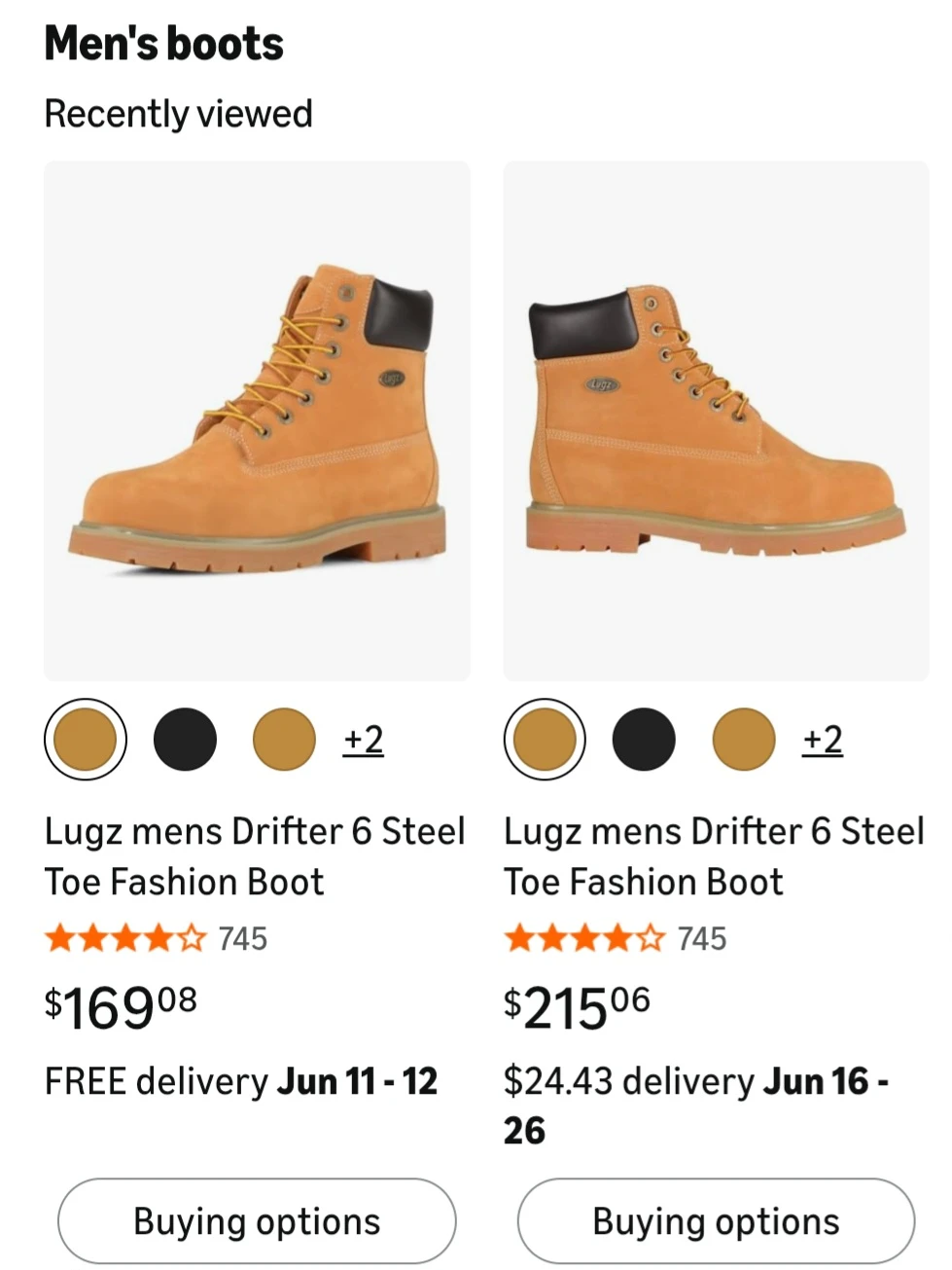 LUGZ Steel Toe Work Boots 10.5 - photo 4