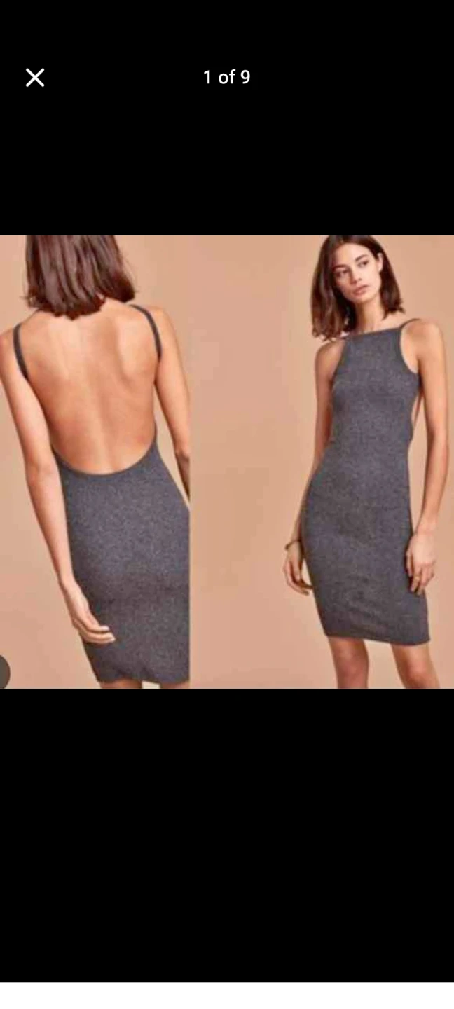 Aritzia Backless Midi Dress - size S