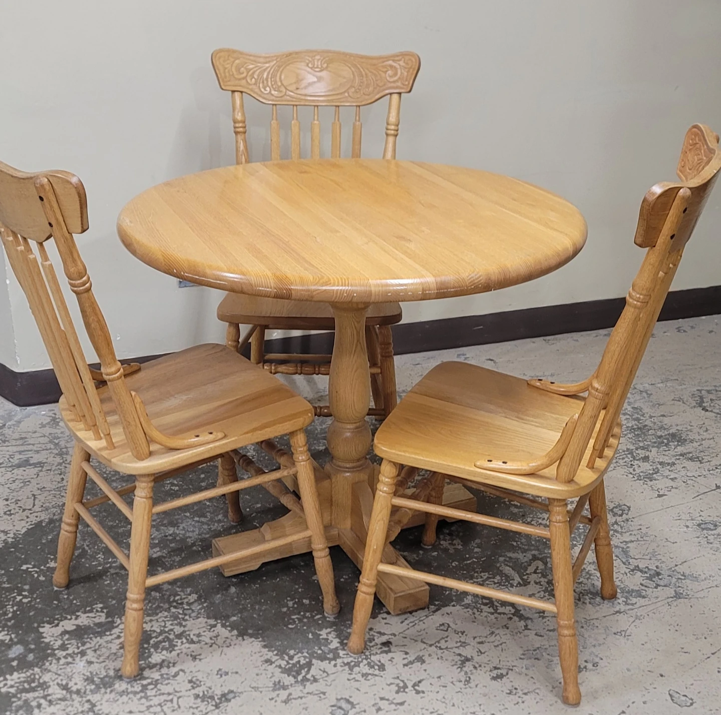 Wooden Dining Table Set with 4 Chairs - photo 2