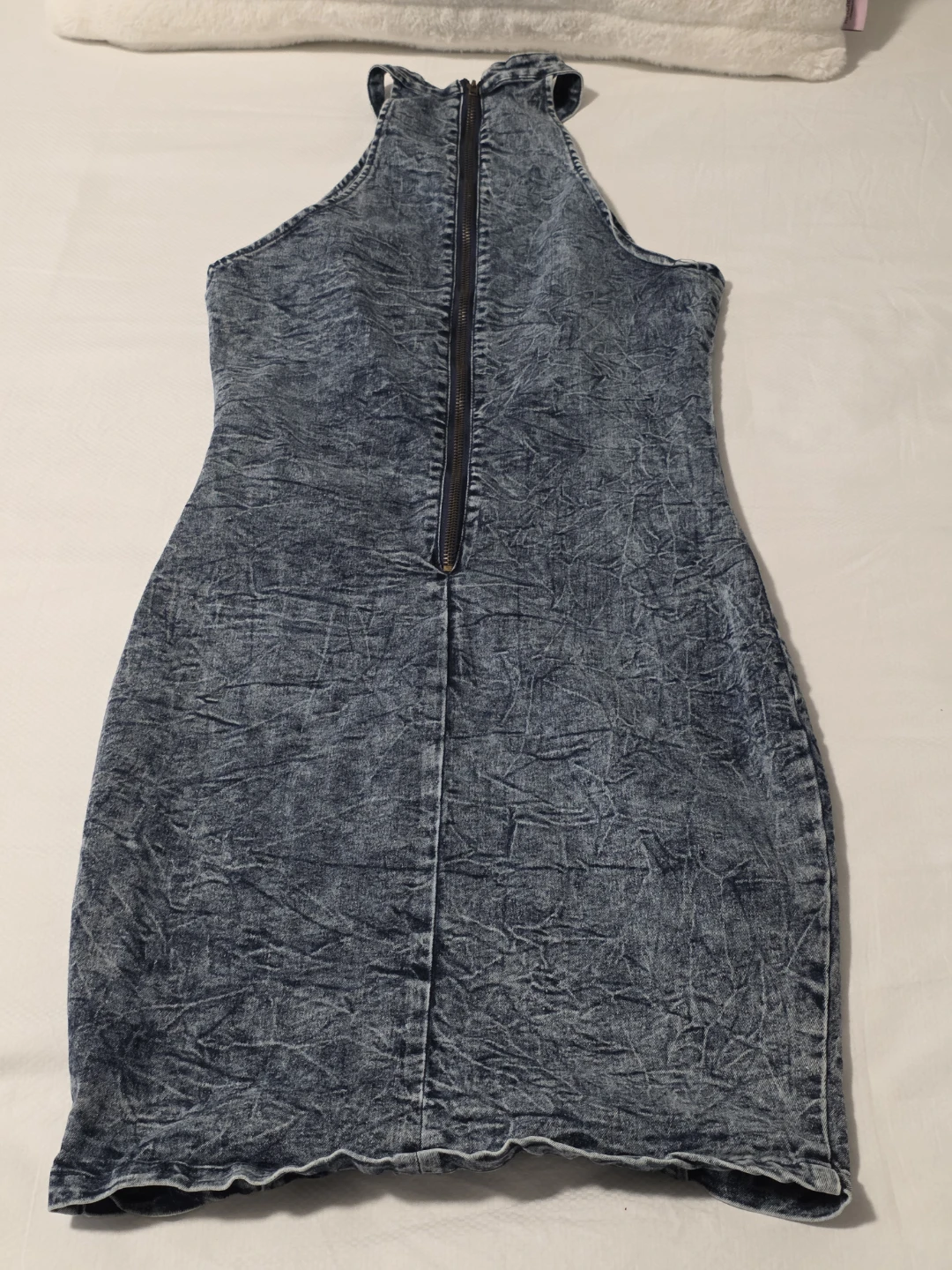 Denim Halter Dress - photo 2