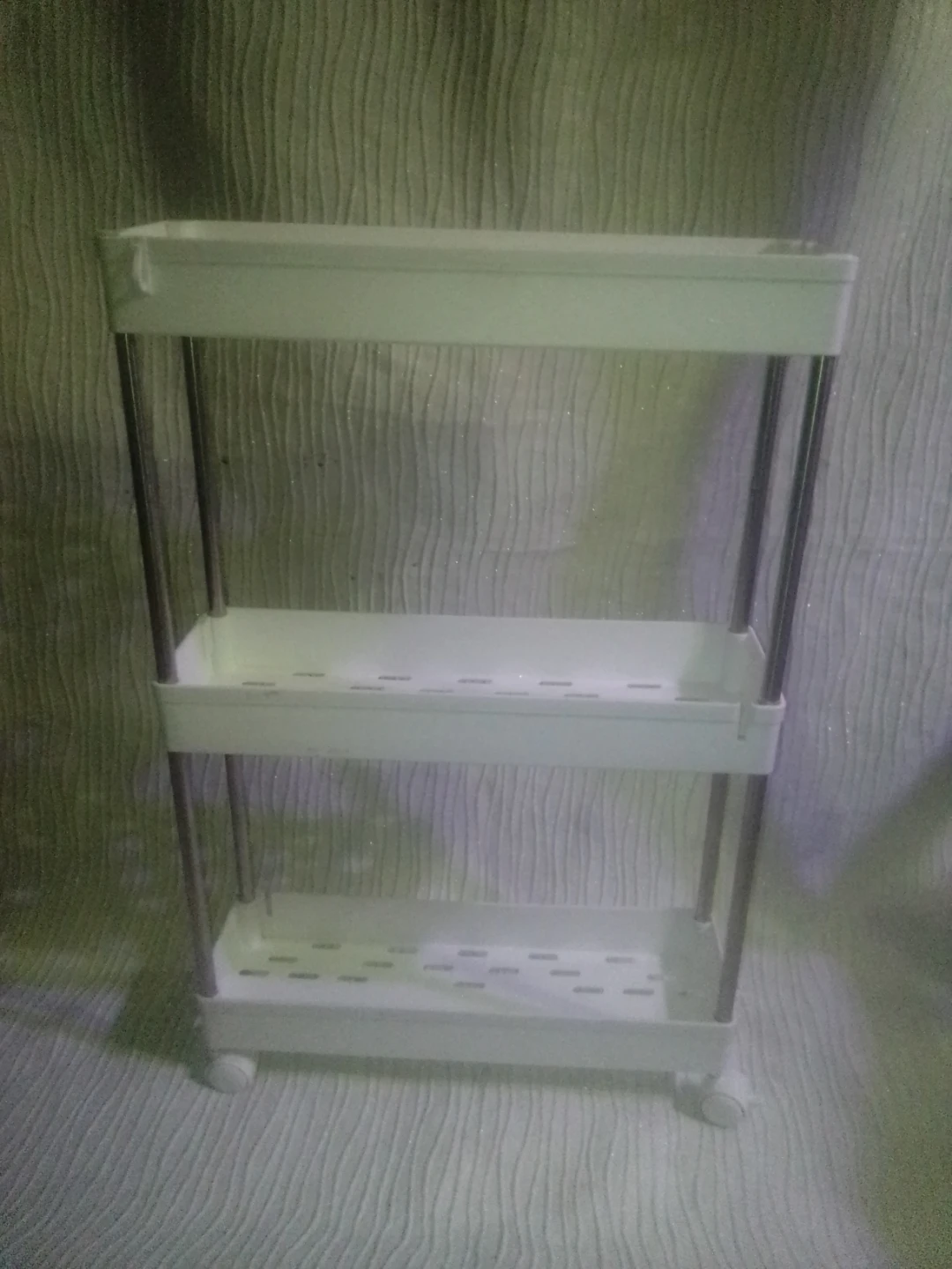 3-Tier Rolling Storage Cart Shelf