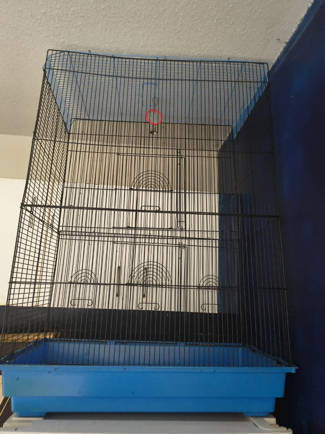 Large Bird Cage with Blue Tray - photo 2