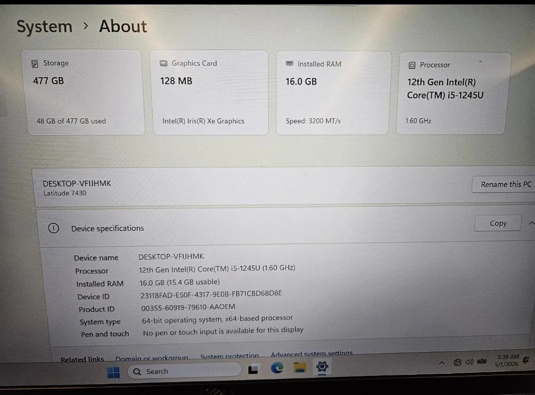 Dell Latitude 7430 Laptop - photo 3