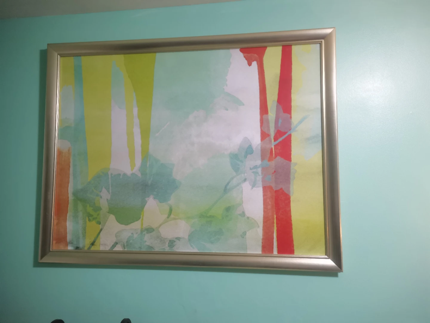 spectecular larger abstract gold Framed Print - photo 2
