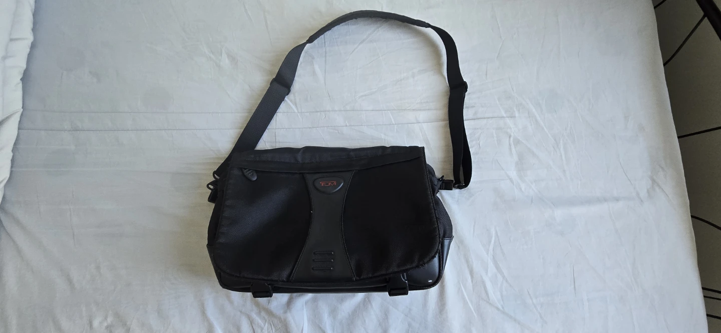 TUMI Black Messenger Bag