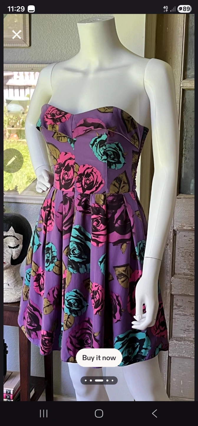 Y2K Vintage Betsey Johnson Strapless Dress - photo 5