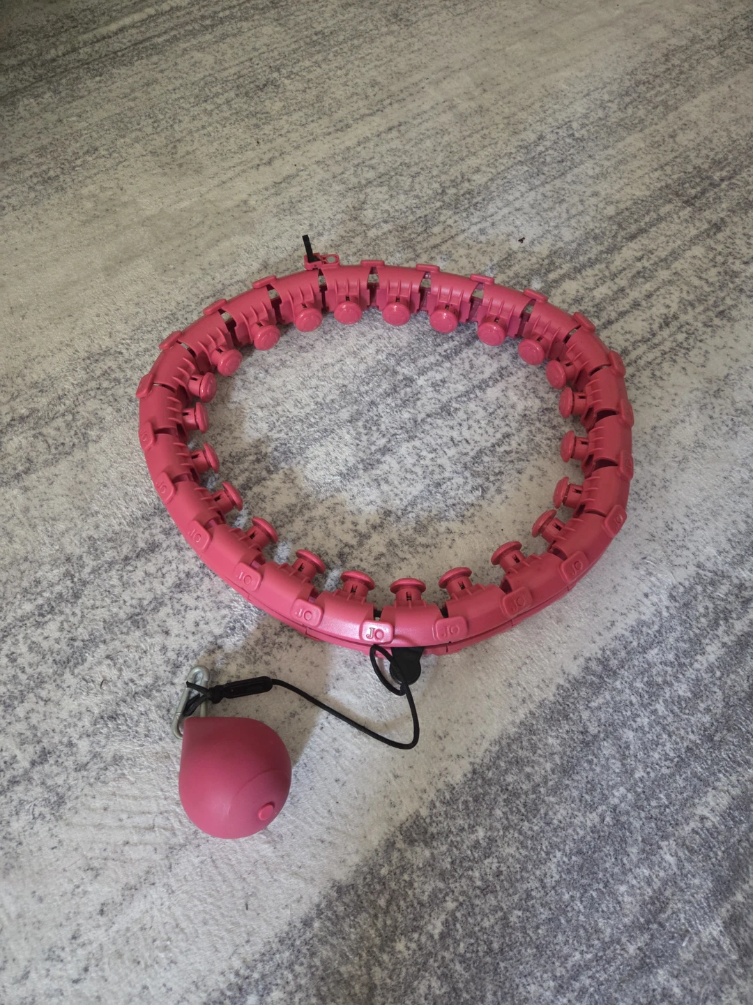 Adjustable Exercise Hula Hoop with Weighted Ball