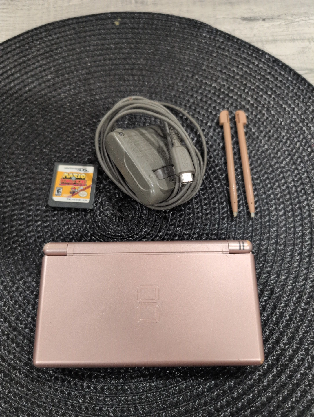 Nintendo DS Lite Rose Gold Console with Mario Game