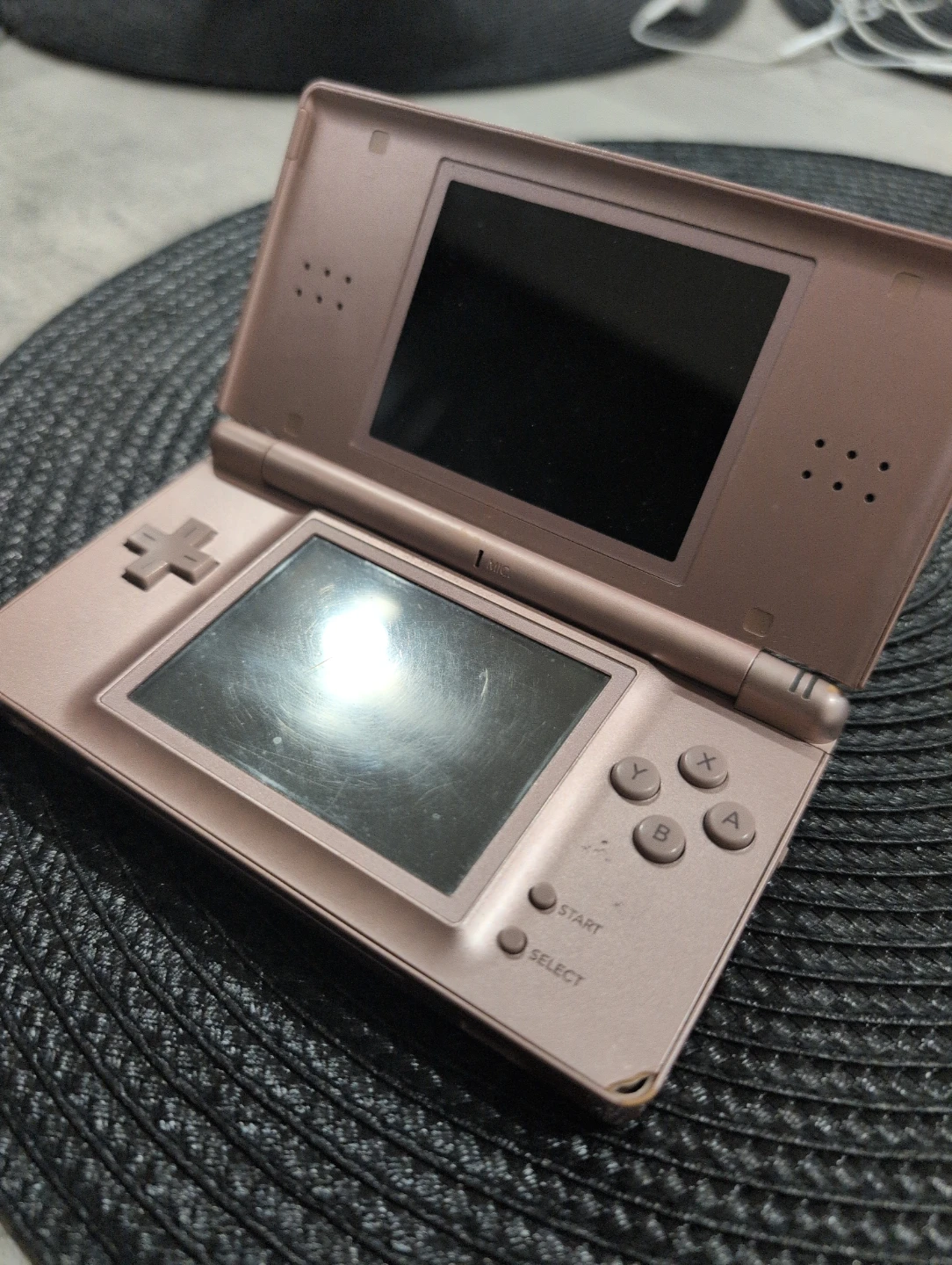 Nintendo DS Lite Rose Gold Console with Mario Game - photo 2