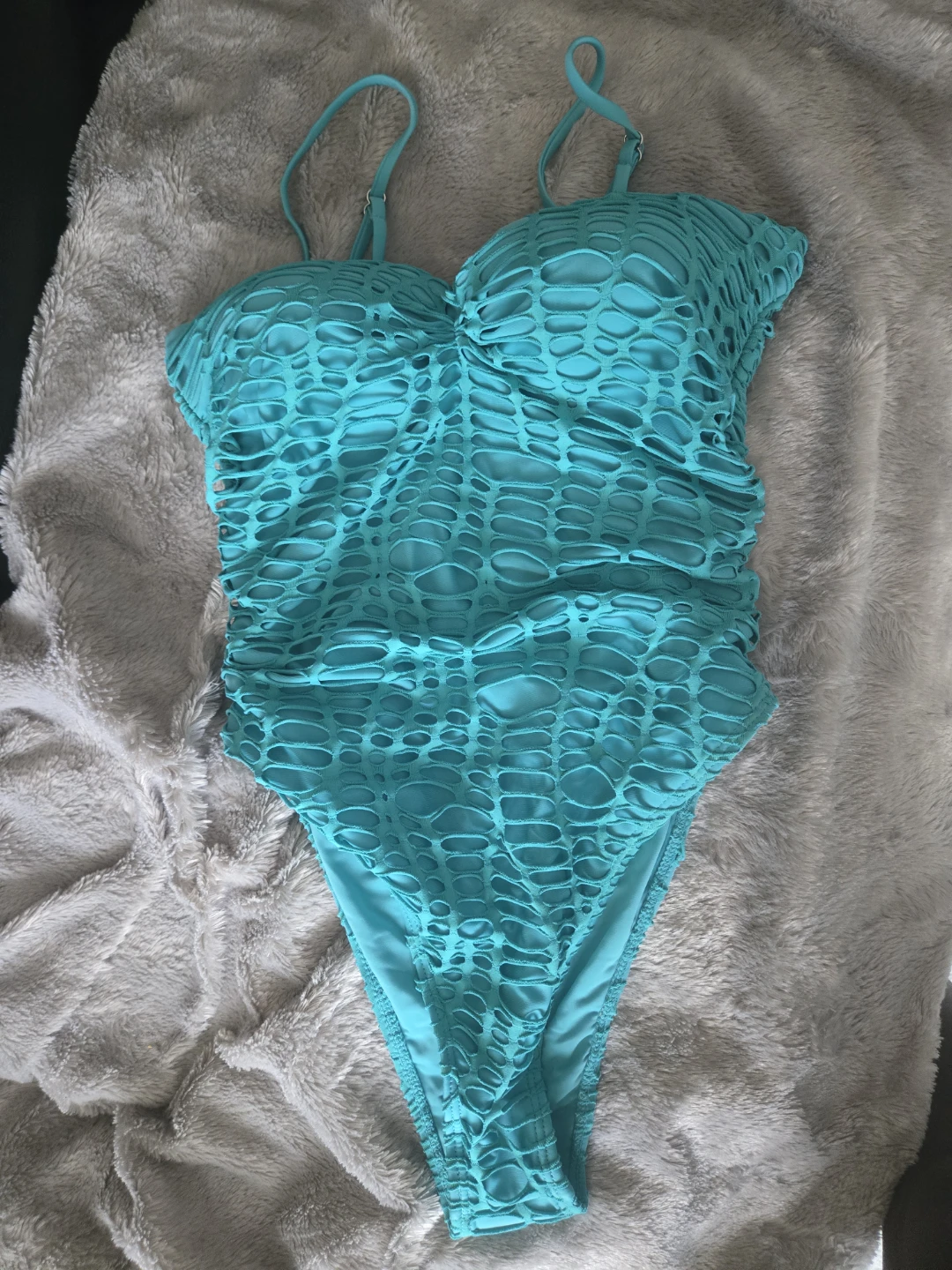 Matte Swim Micah One-Piece Swimsuit - Aqua - photo 2