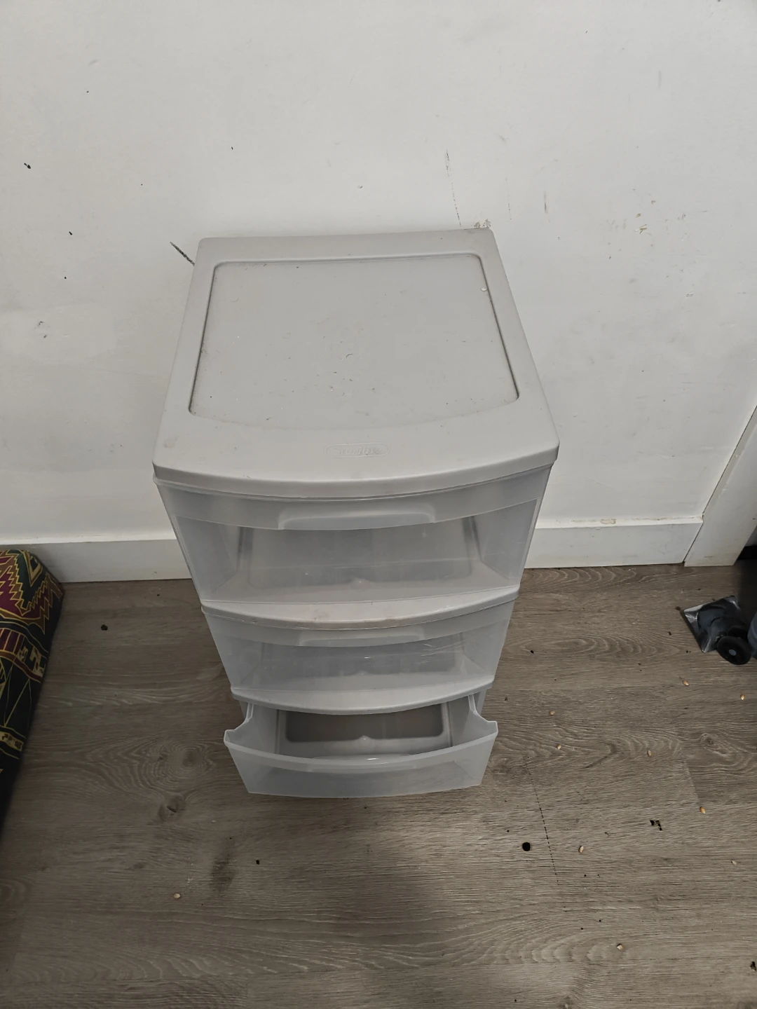 Sterilite 3 Drawer Plastic Organizer Unit