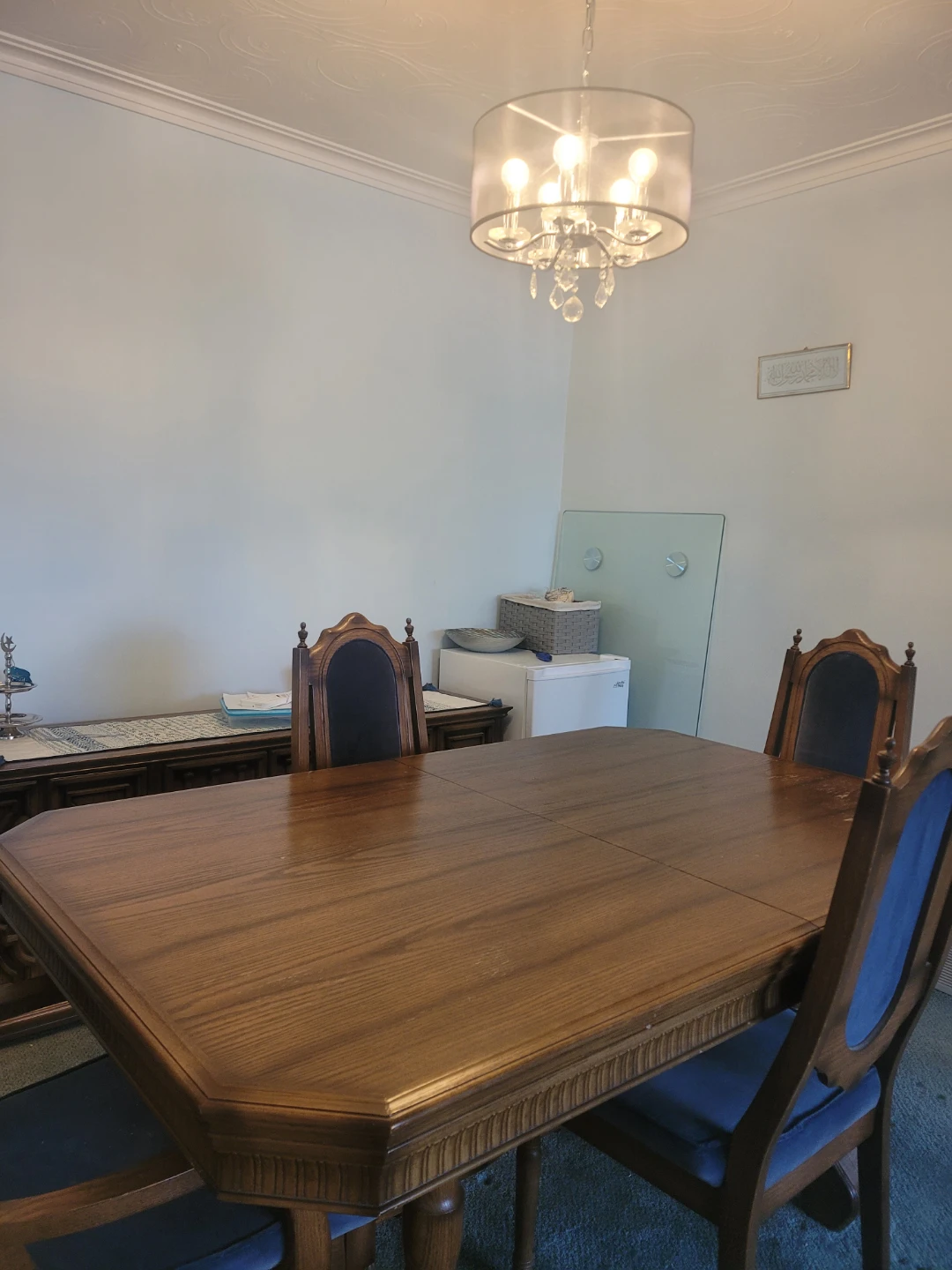 Wooden dining table