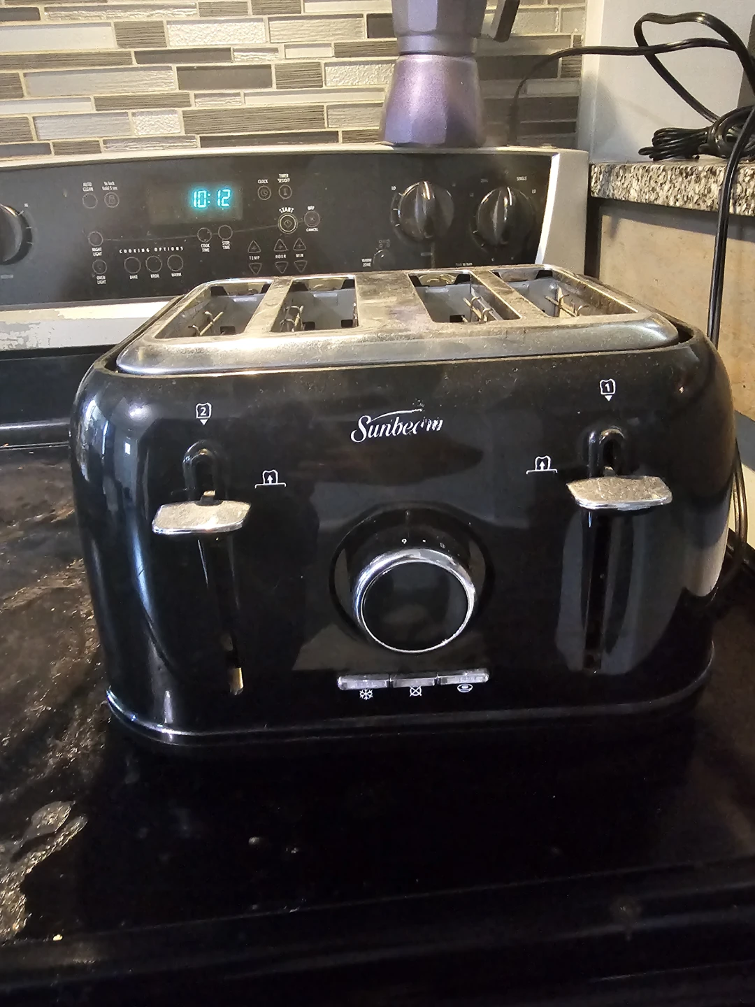 Sunbeam 4-Slice Black Toaster - photo 3