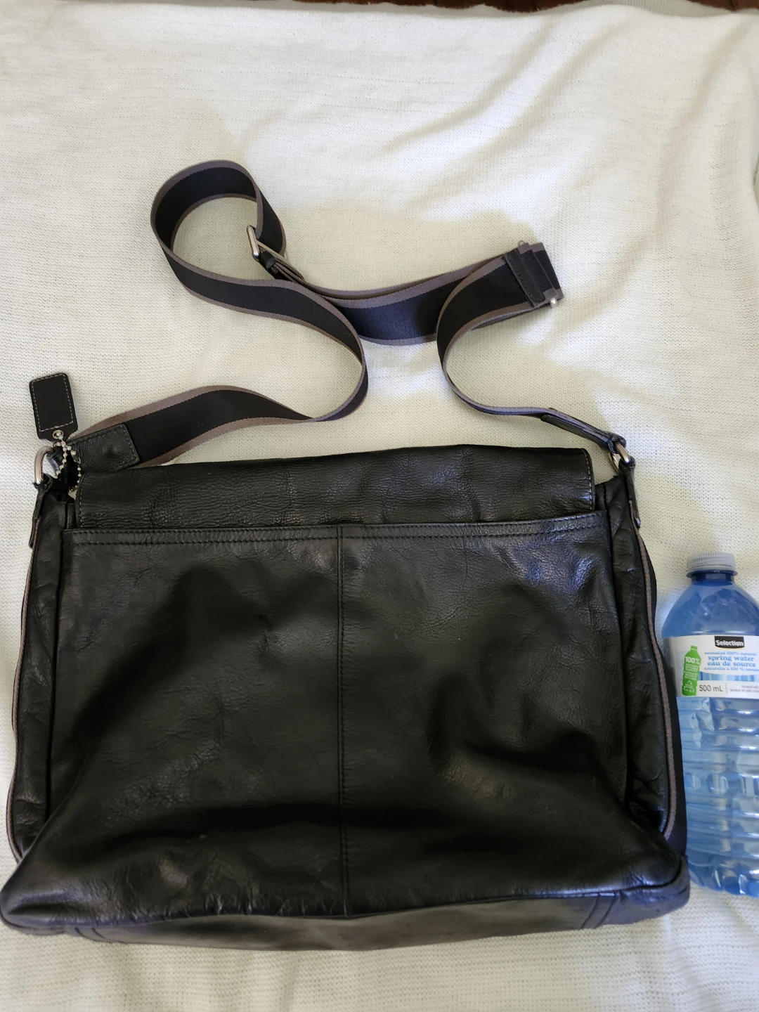 Black Leather Coach Messenger Bag - photo 4